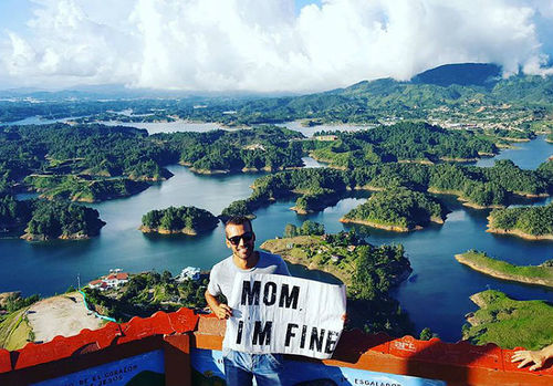 Man Travels the World Not Forgetting to Let His Mom Know Hes Fine