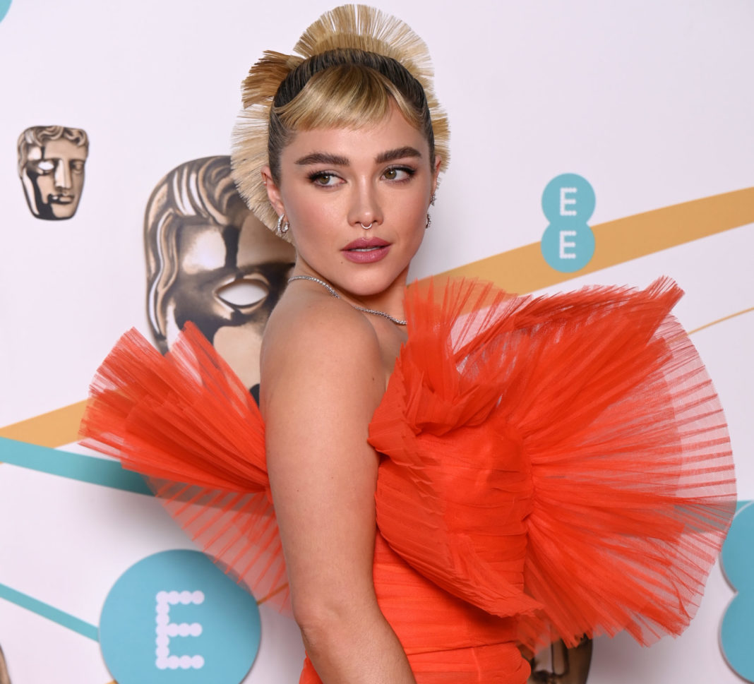 Florence Pugh at the British Academy Film Awards in February 2023