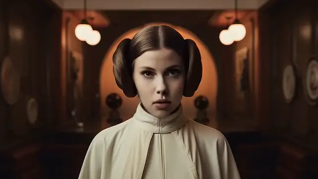 Screenshot from Star Wars by Wes Anderson Trailer | The Galactic Menagerie via Curious Refuge/YouTube